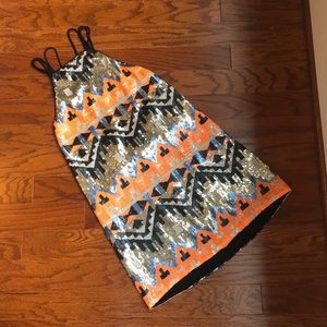 Nasty Gal Sequin Multicolor Dress